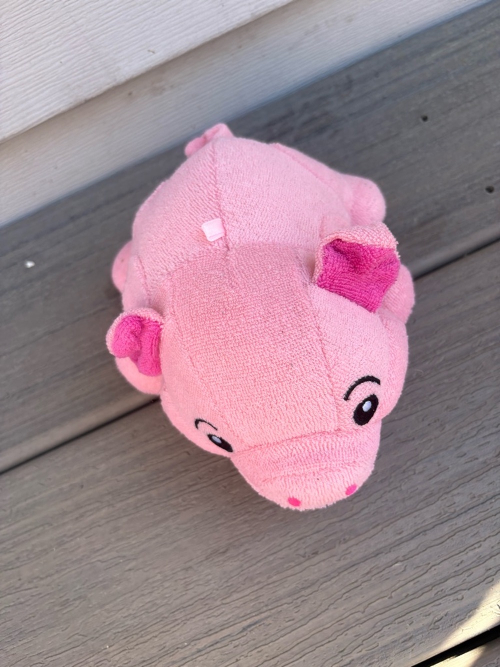 Pink Plush Hippo Stuffed Animal - Soft Pink Cuddly Toy